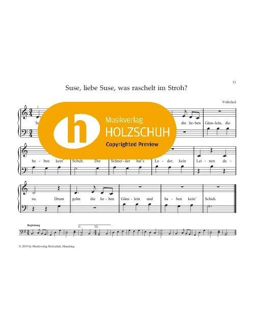 Suse, liebe Suse, was raschelt im Stroh?